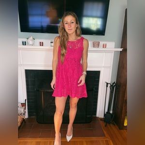 Pink Lace Free People Dress